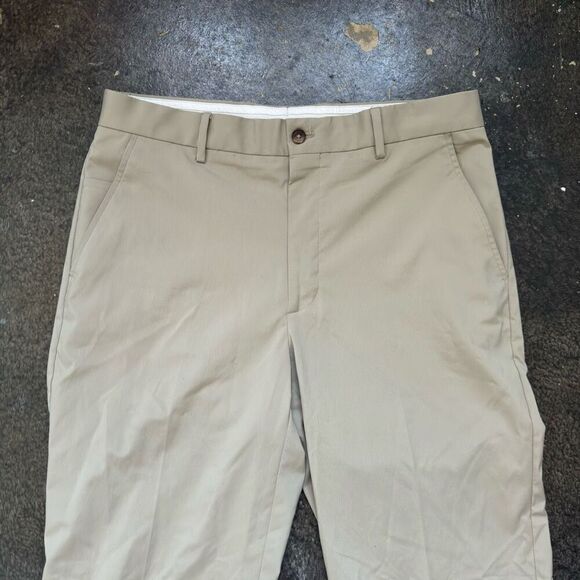 Greg Norman Men’s Tan Pants Business Casual Size 34x32 Polyester Blend - Picture 2 of 9